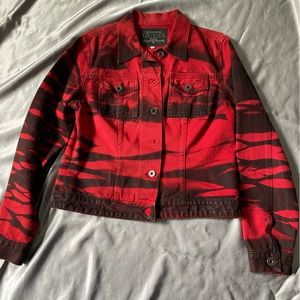 Guess Vintage tie dye denim jacket made in Italy